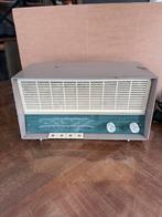Philips antieke radio met lampen speelt perfect, Antiek en Kunst, Antiek | Tv's en Audio, Ophalen of Verzenden