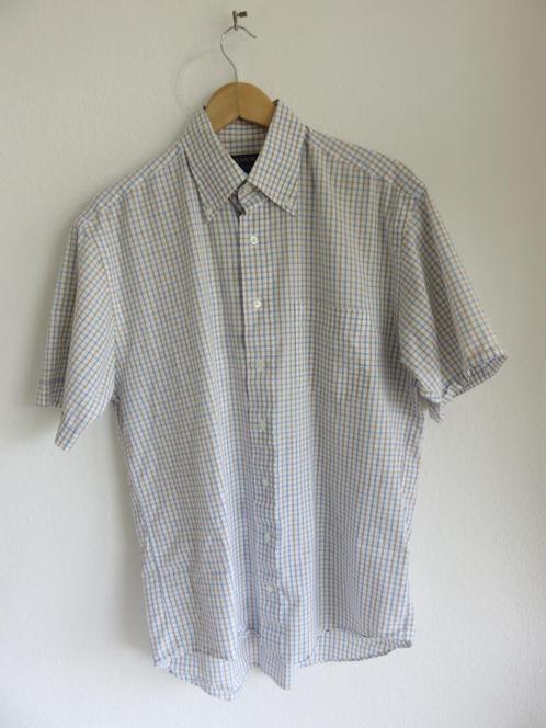 Arrow Overhemd korte mouwen 15 3/4 40 W120 wit blauw geruit, Kleding | Heren, Overhemden, Zo goed als nieuw, Halswijdte 39/40 (M)