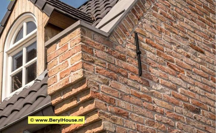 € 57,- per m2  Oude kloostermoppen metselstenen rood, Doe-het-zelf en Verbouw, Metselstenen, Gebruikt, Bakstenen, Verzenden