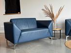 Touché Leren Bankstel - 2  & 1,5 Zits - Blauw, Huis en Inrichting, Touche, Overige maten, Modern klassiek landelijk jori pode