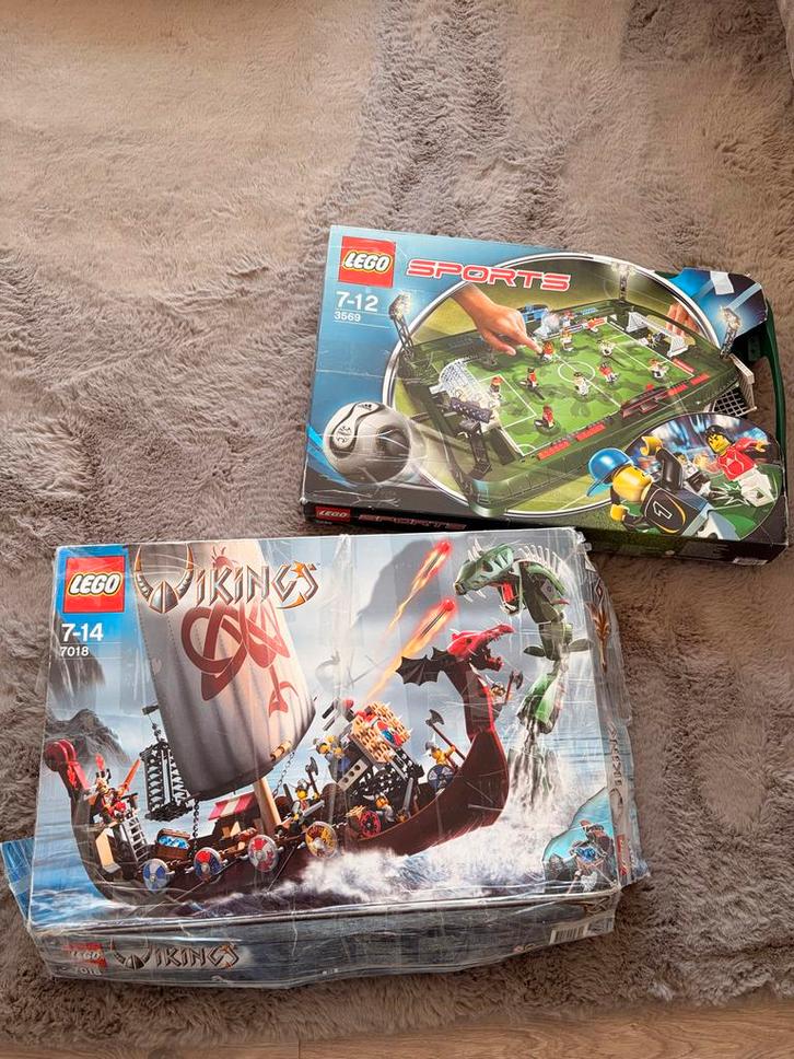 Lego Vikings 7018 & Sports 3569, Kinderen en Baby's, Speelgoed | Duplo en Lego, Zo goed als nieuw, Lego, Complete set, Ophalen of Verzenden