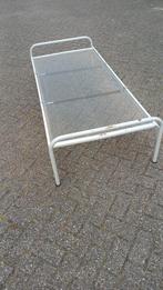 Wit metalen bed 80 x 190cm, Ophalen, Eenpersoons, Metaal, 190 cm of minder