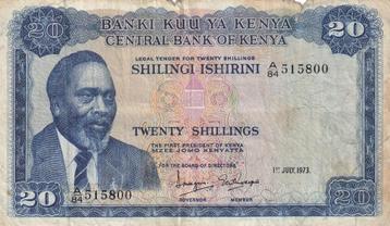 Kenia 20 shilingi 1-7-1973 beschikbaar voor biedingen