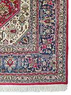 Handgeknoopt Perzisch wol Tabriz tapijt medallion 200x303cm, Persian Perzisch vintage oosters hype, Crème, 150 tot 200 cm, 200 cm of meer