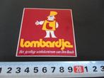 sticker LOMBARDJE Het gezellige winkelcentrum van Den Bosch, Verzamelen, Ophalen, Zo goed als nieuw