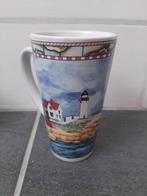 Grote beker, mok met vuurtoren, Verzenden, Zo goed als nieuw