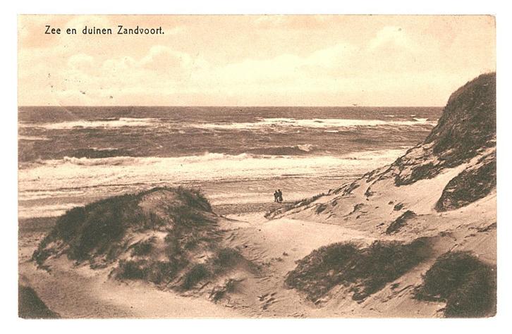 943167 Zandvoort Zee en duinen 1910  Gelopen met Postzegel, Verzamelen, Ansichtkaarten | Nederland, Gelopen, Noord-Holland, Voor 1920