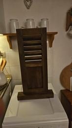 Teak houten Louvre Luik - Landelijke Stijl, Overige typen, Ophalen of Verzenden, Zo goed als nieuw, Minder dan 100 cm