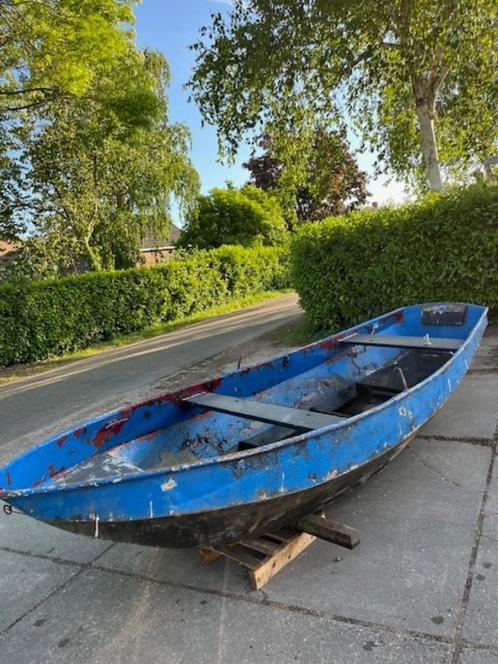 stalen roeiboot sloep, vlet, boot, schuit, Watersport en Boten, Bootonderdelen, Gebruikt, Overige typen, Motorboot, Ophalen