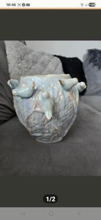 Schitterende stenen vogel bloempot
25 cm doorsnede, Huis en Inrichting, Woonaccessoires | Vazen, Steen, Overige kleuren, Nieuw