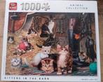 Puzzel King Animal Collection Kittens in the barn, Ophalen of Verzenden, 500 t/m 1500 stukjes, Zo goed als nieuw, Legpuzzel