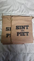 6 nieuwe jute zakjes sint en piet leuk voor 5 december, Ophalen of Verzenden, Nieuw