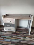 Prachtig bureau Jelle Mix met lades (steigerhout look), Zo goed als nieuw, Ophalen, Bureau