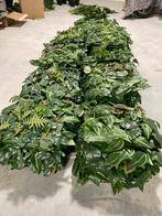 Partij kunstplanten wand  ca7m2 hortensia gras en overig, Verzenden, Zo goed als nieuw, Binnen