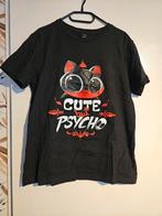 Cute but psycho tshirt, Ophalen of Verzenden, Nieuw, Maat 46 (S) of kleiner, Zwart