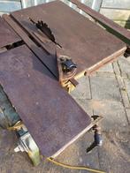 Zware  verstelbare industriële zaagtafel  met schaafblok, Doe-het-zelf en Verbouw, Gereedschap | Zaagmachines, Ophalen, 1200 watt of meer