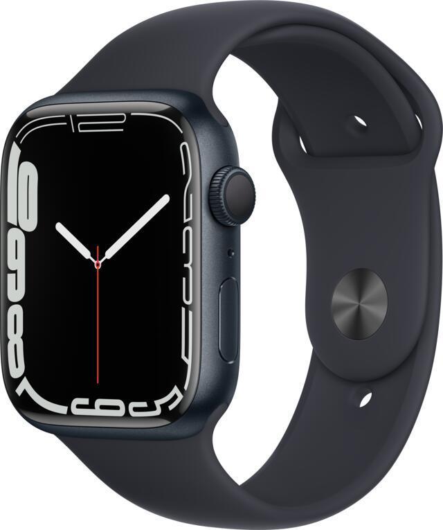 Apple Watch Series 7 GPS 45 mm Midnight Aluminium, Sieraden, Tassen en Uiterlijk, Smartwatches