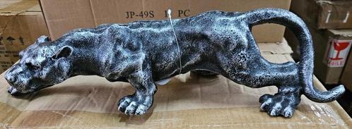 PANTER /kleur oud zilver / gietijzer, Verzamelen, Dierenverzamelingen, Nieuw, Beeldje of Figuurtje, Wild dier, Ophalen of Verzenden