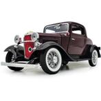 ford 3-window coupe 1932 kleur bruin nieuw 1:18, Ophalen, Nieuw, Auto, Overige merken