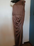 Satijnen "gala"jurk "Co-Couture" mtL, Ophalen of Verzenden, Zo goed als nieuw, Maat 38/40 (M), Onder de knie