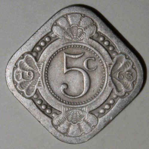 Nederlandse Antillen 5 Cent 1963 - KM#6, Postzegels en Munten, Munten | Amerika, Losse munt, Midden-Amerika, Ophalen of Verzenden