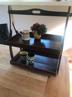 Brocante oude butlertray/ etagère dienblad, Antiek en Kunst, Ophalen of Verzenden