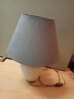 Zware lamp met velours kap., Ophalen, Gebruikt, Overige materialen, Minder dan 50 cm