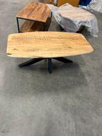 Mango hout salon tafel uitverkoop nieuwe tafels KOOPJE, Huis en Inrichting, Ophalen, 50 tot 100 cm, Rond, Nieuw
