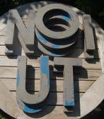 Metalen Industriële letters, heel decoratief!, Antiek en Kunst, Ophalen of Verzenden