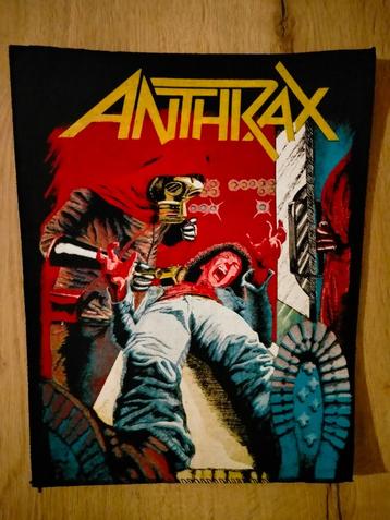 Anthrax Spreading the Disease vintage backpatch SUPER RARE beschikbaar voor biedingen