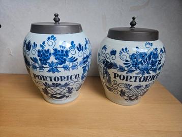 Mooie originele delfts blauwe tabaksvaas Oldenkott beschikbaar voor biedingen