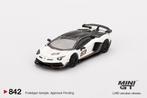Mini GT 1/64 - Lamborghini Aventador SVJ 63 Bianco Asopo Mgt, Hobby en Vrije tijd, Verzenden, Nieuw