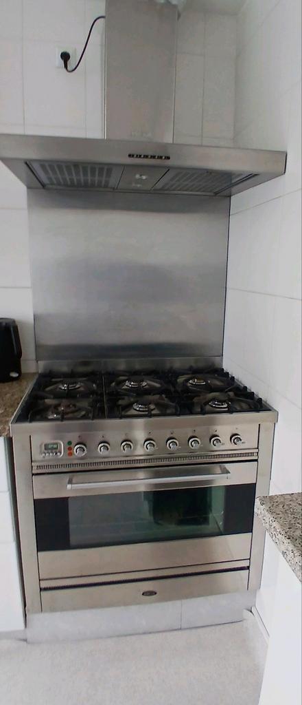 Boretti Gasfornuis met Oven, Witgoed en Apparatuur, Fornuizen, Gebruikt, Vrijstaand, Gas, 5 kookzones of meer, 85 tot 90 cm, 60 cm of meer