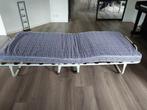 Opklapbed te koop aangeboden, Gebruikt, Eenpersoons, Wit, 80 cm