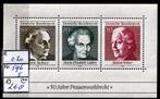 Bund Vrouwenkiesrecht Blok 5 Michel 596 Nr.268p, Ophalen, BRD, Postfris