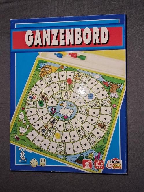 ganzenbord   (dv15), Hobby en Vrije tijd, Gezelschapsspellen | Kaartspellen, Gebruikt, Ophalen of Verzenden