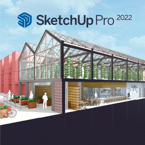Sketchup Pro 2022, Computers en Software, Ontwerp- en Bewerkingssoftware, Zo goed als nieuw, Windows, Ophalen of Verzenden