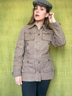 Vintage 'Chipie' jas / bruin-beige / jassen / winter / XS, Hgv, Beige, Hgv, Ophalen of Verzenden