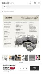 Tectake Wicker Lounge Dinnerset, Tuin en Terras, Ophalen, Gebruikt
