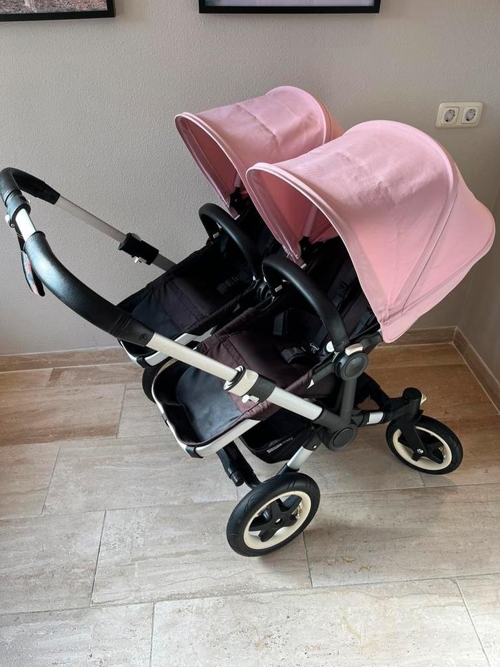 Bugaboo Donkey, Kinderen en Baby's, Kinderwagens en Combinaties, Gebruikt, Combiwagen, Bugaboo, Duowagen, Met reiswieg, Verstelbare duwstang