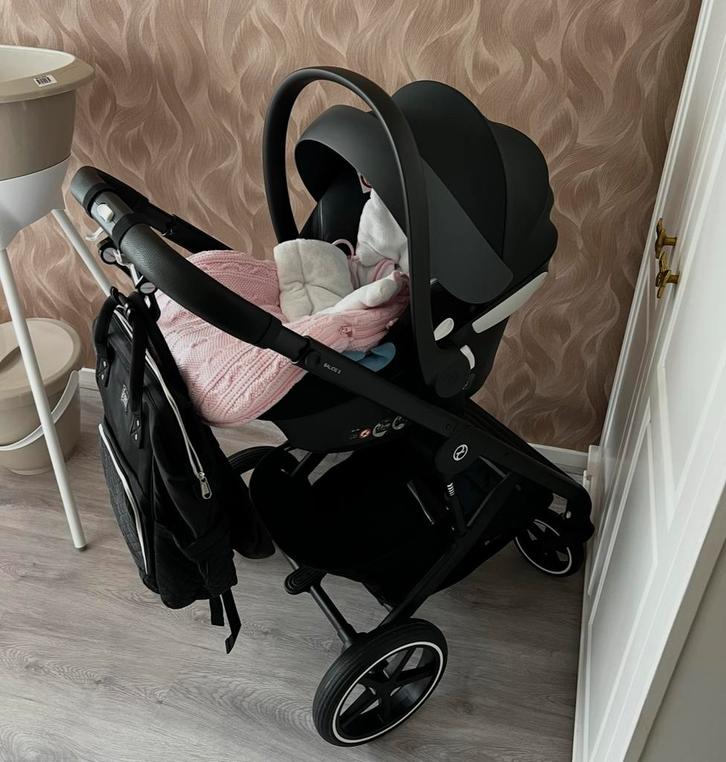 Cybex Balios S 3-in-1 Kinderwagen - Zwart, Kinderen en Baby's, Kinderwagens en Combinaties, Zo goed als nieuw, Combiwagen, Overige merken
