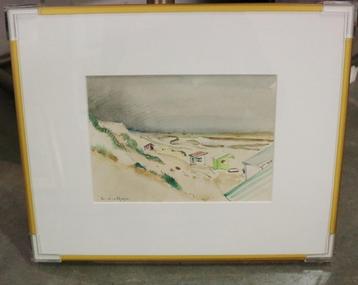 Edgard WIETHASE, strandgezicht in aquarel beschikbaar voor biedingen