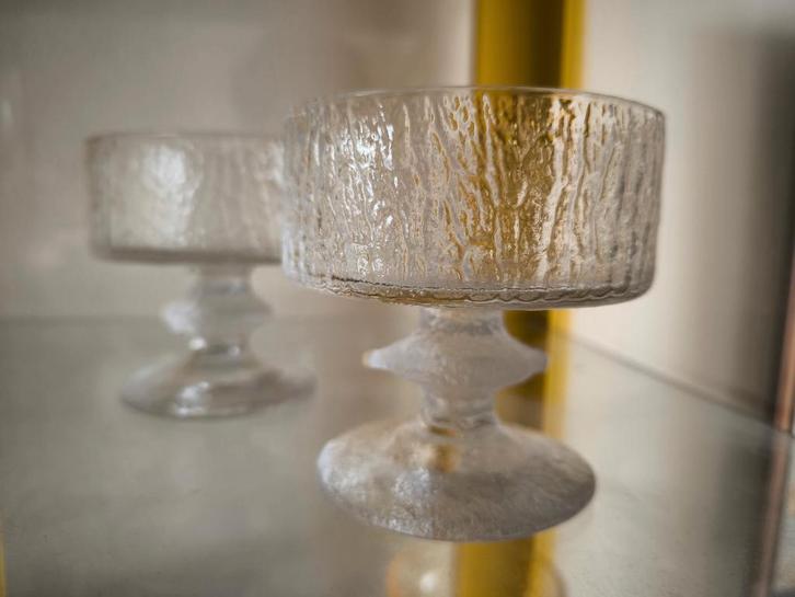2 Senaattori Glazen Timo Sarpaneva 1966 Iittala Finland, Antiek en Kunst, Kunst | Designobjecten, Ophalen of Verzenden