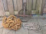 Vintage Hijskatrol met Touw, Ophalen of Verzenden