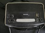 Philips Vintage AJ-3121 Wekkerradio Zwart/wit, Witgoed en Apparatuur, Wekkers, Ophalen, Gebruikt, Digitaal