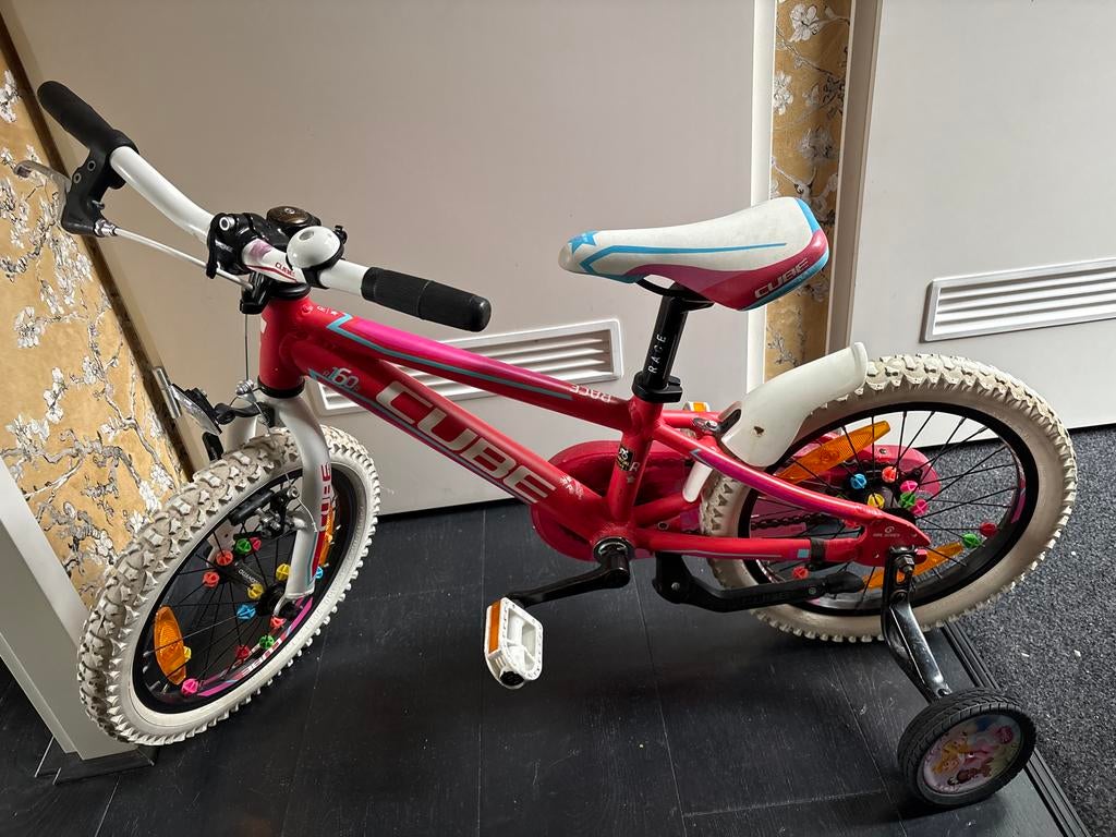Cube 160 Meisjesfiets, Ophalen, Gebruikt, 16 inch, Handrem