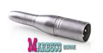 XLR Adapter, XLR 3-Pins Male, 6,35 mm Female, Recht, Metaal, Nieuw, Ophalen of Verzenden, Apparatuur