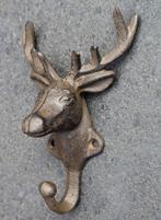 Gietijzeren kapstokhaak hert donkerbruin KH521, Robanjer, Wandhaken, Nieuw, Ophalen of Verzenden