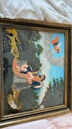 Glas geschilderd schilderij bijbel beeld, Ophalen of Verzenden
