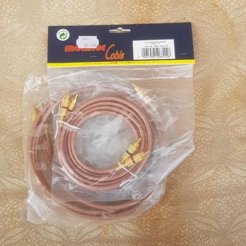 4 Professionele Audio RCA naar x RCA kabels MKII 1,5m beschikbaar voor biedingen